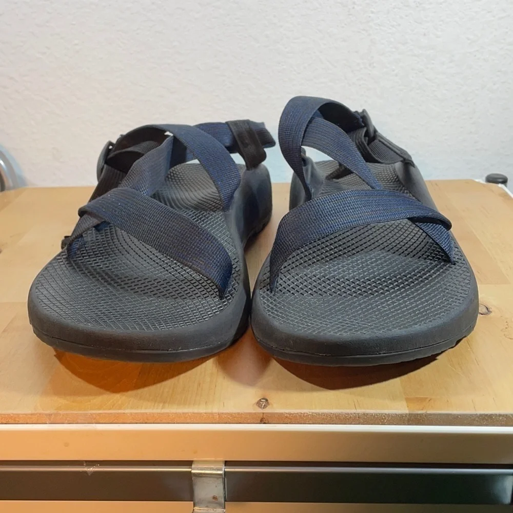 Chaco Men's Z/1 Classic Sandal – Black & Blue Stripe, Adjustable, Size 13